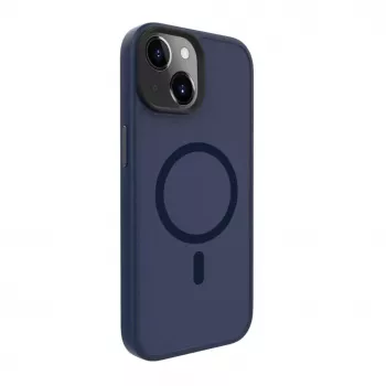 Evelatus Apple iPhone 15 Plus Hybrid Case su MagSafe PC+TPU tamsiai mėlyna