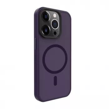 Evelatus Apple iPhone 15 Pro Max Hybrid Case su MagSafe PC+TPU giliai violetinė
