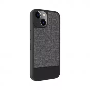 Evelatus Apple iPhone 15 Plastic Leather Magsafe Back Cover Gray