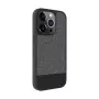 Evelatus Apple iPhone 15 Pro Plastic Leather MagSafe Back Cover Gray