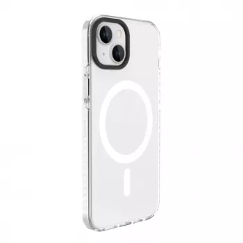 Evelatus Apple iPhone 15 Plus Skaidrus Dėklas PC+TPU Su MagSafe Skaidrus