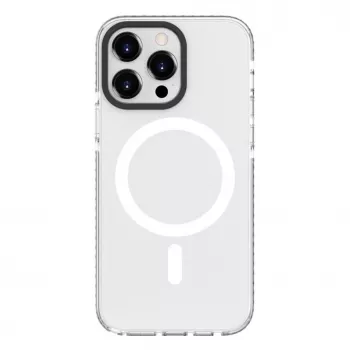 Evelatus Apple iPhone 15 Pro skaidrus dėklas PC+TPU su MagSafe permatomas