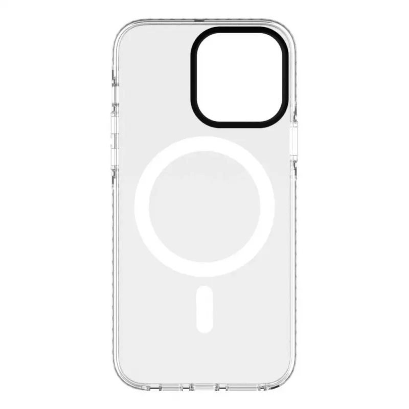 Evelatus Apple iPhone 15 Pro skaidrus dėklas PC+TPU su MagSafe permatomas