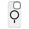 Evelatus Apple iPhone 15 Pro Max skaidrus dėklas PC+TPU su MagSafe permatomas juodas
