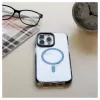 Evelatus Apple iPhone 15 Pro Max skaidrus dėklas PC+TPU su MagSafe permatomas juodas