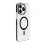 Evelatus Apple iPhone 15 Pro Max skaidrus dėklas PC+TPU su MagSafe permatomas juodas