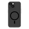 Evelatus Apple iPhone 15 Plus skaidrus dėklas su MagSafe ir fotoaparato apsauga, permatomas juodas