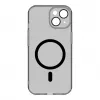 Evelatus Apple iPhone 15 Plus skaidrus dėklas su MagSafe ir fotoaparato apsauga, permatomas juodas