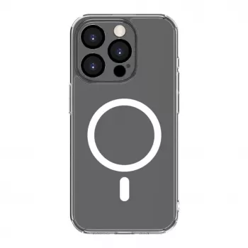 Evelatus Apple iPhone 15 Pro skaidrus dėklas su MagSafe ir fotoaparato apsauga, permatomas