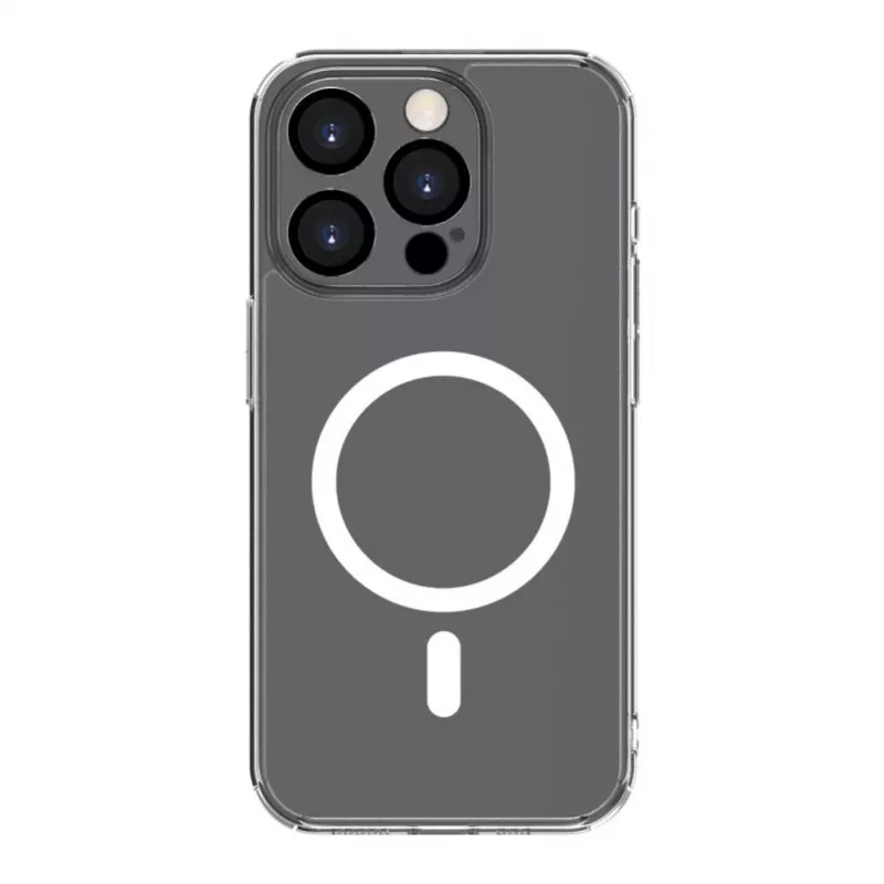Evelatus Apple iPhone 15 Pro skaidrus dėklas su MagSafe ir fotoaparato apsauga, permatomas