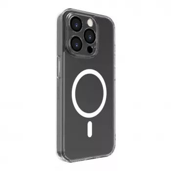 Evelatus Apple iPhone 15 Pro skaidrus dėklas su MagSafe ir fotoaparato apsauga, permatomas