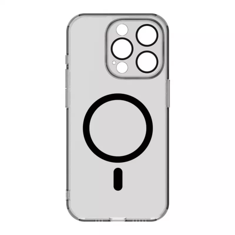 Evelatus Apple iPhone 15 Pro Max skaidrus dėklas su MagSafe ir fotoaparato apsauga, permatomas juodas