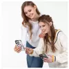 Evelatus Apple iPhone 15 Pro Max skaidrus dėklas su MagSafe ir fotoaparato apsauga, permatomas juodas