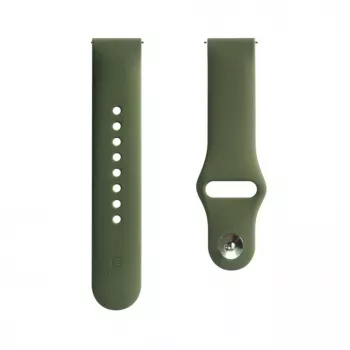 Evelatus Watch 20mm Silicone Loop Watch Strap (130mm M/L) Dark Green