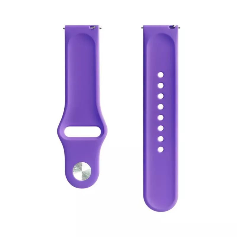 Evelatus Watch 20mm Silicone Loop Watch Strap (130mm M/L) Deep Purple