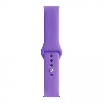 Evelatus Watch 22mm Silicone Loop Watch Straps (130mm M/L) Deep Purple