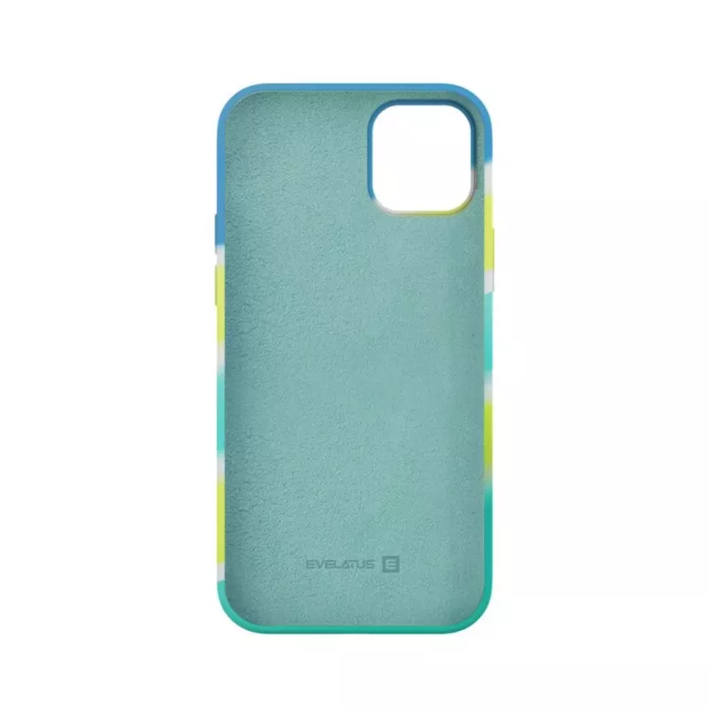 Evelatus Apple iPhone 15 Silikoninis Dėklas Įvairiaspalvis Geltonai Žalias