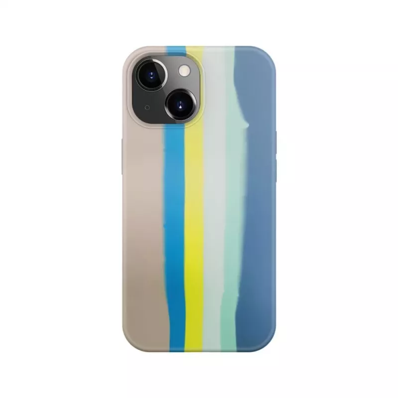 Evelatus Apple iPhone 15 Silikoninis Dėklas Įvairiaspalvis Mėlynas Rožinis