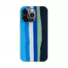 Evelatus Apple iPhone 15 Pro Silicone Case Multi-Colored Blue