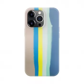 Evelatus Apple iPhone 15 Pro Max Silikoninis Dėklas Įvairiaspalvis Mėlynas Rožinis