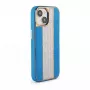 iLike Apple iPhone 15 Diamonds and Leather Case Blue
