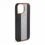 iLike Apple iPhone 15 Pro Max Diamonds and Leather Case Black
