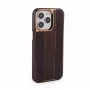 iLike Apple iPhone 15 Pro Max Leather Case Customized Brown