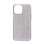 iLike Apple iPhone 13 Silicone Case Shine Transparent Black