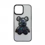 iLike Apple iPhone 15 Silikoninis Dėklas Spaudinys Desire Bear Juodas