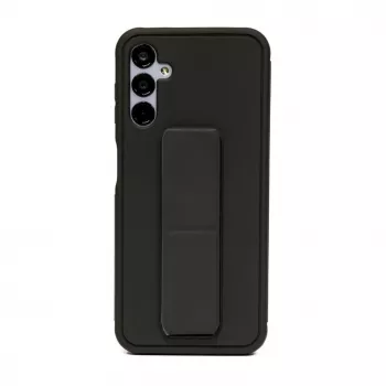 iLike Samsung Galaxy A14 5G Silikoninis Dėklas su Stovu Juodas