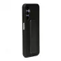 iLike Samsung Galaxy A14 5G Silikoninis Dėklas su Stovu Juodas