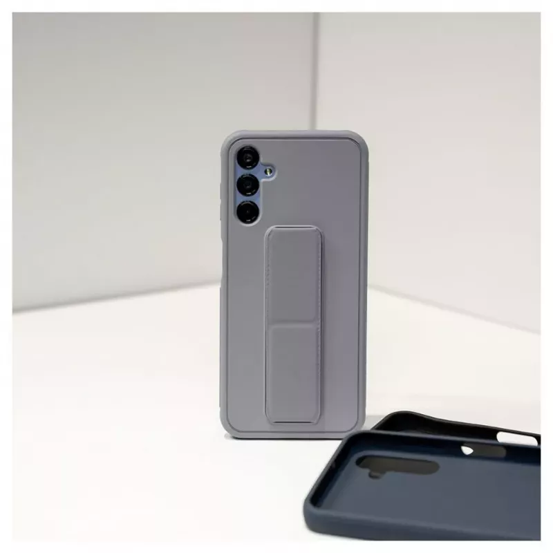 iLike Samsung Galaxy A14 5G Silikoninis Dėklas su Stovu Violetinis