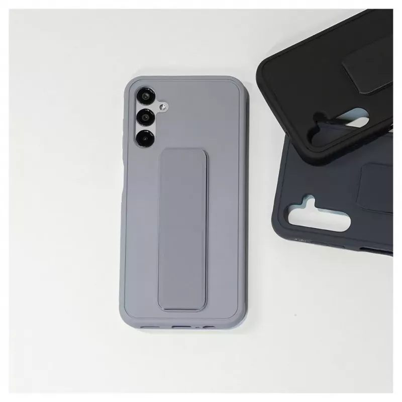 iLike Samsung Galaxy A14 5G Silikoninis Dėklas su Stovu Violetinis