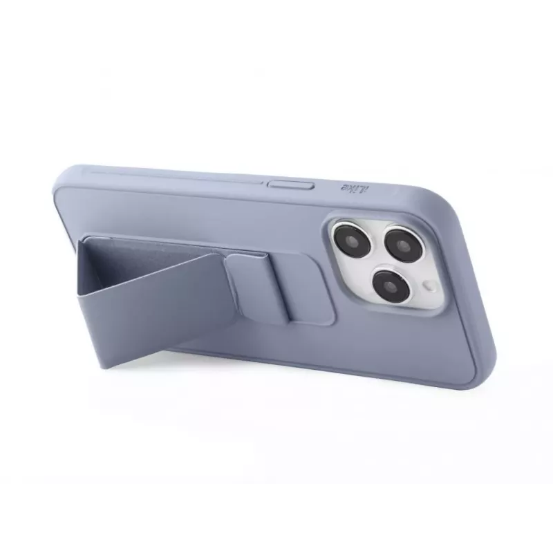 iLike Apple iPhone 14 Pro Silikoninis Dėklas su Pėdeliu Violetinis