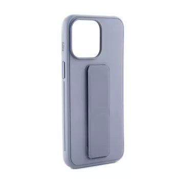 iLike Apple iPhone 15 Silikoninis Dėklas su Stovu Violetinis