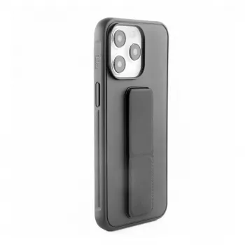 iLike Apple iPhone 15 Plus Silicone Case with Stand Black