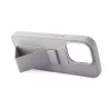 iLike Apple iPhone 15 Plus Silicone Case with Stand Silver