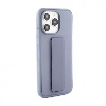 iLike Apple iPhone 15 Pro Max Silikoninis Dėklas su Pėdeliu Violetinis