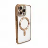 iLike Apple iPhone 15 Pro Electroplate TPU Case with MagSafe Transparent Gold