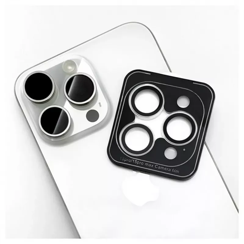 Evelatus Apple iPhone 15 Pro / 15 Pro Max Camera Lens Protector Armor White Titanium