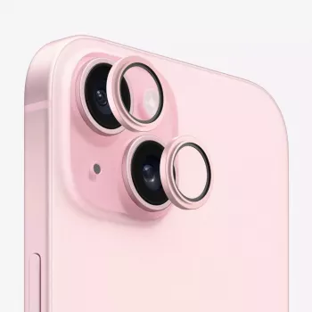 Evelatus Apple iPhone 15 fotoaparato objektyvo apsauga Armor Pink