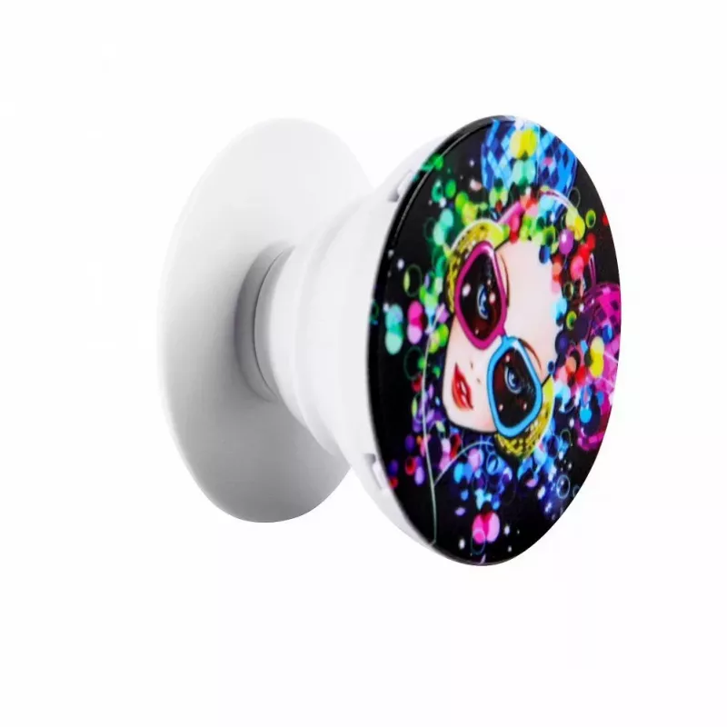 iLike Universal Pop Holder Party - Telefono laikiklis ir stovas, 360° pasukamas, 180° pakreipiamas, daugkartinio naudojimo lipdukas, įvairių spalvų