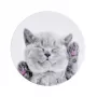 iLike Universal Pop Holder Cat - Pilka telefono rankena ir stovas
