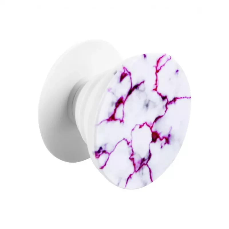 iLike Universal Pop Holder Marble White Red