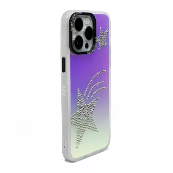 iLike Apple iPhone 14 Laser Shell Star Back Cover - Skaidrus