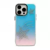 iLike Apple iPhone 15 Pro Laser Shell Star Back Cover - Skaidrus su vaivorykštinėmis žvaigždėmis