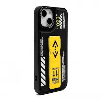 iLike Apple iPhone 13 Fashion Leather Stand Cover Black