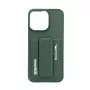 iLike Apple iPhone 15 Pro Max Leather Hidden Pocket Stand Cover Green