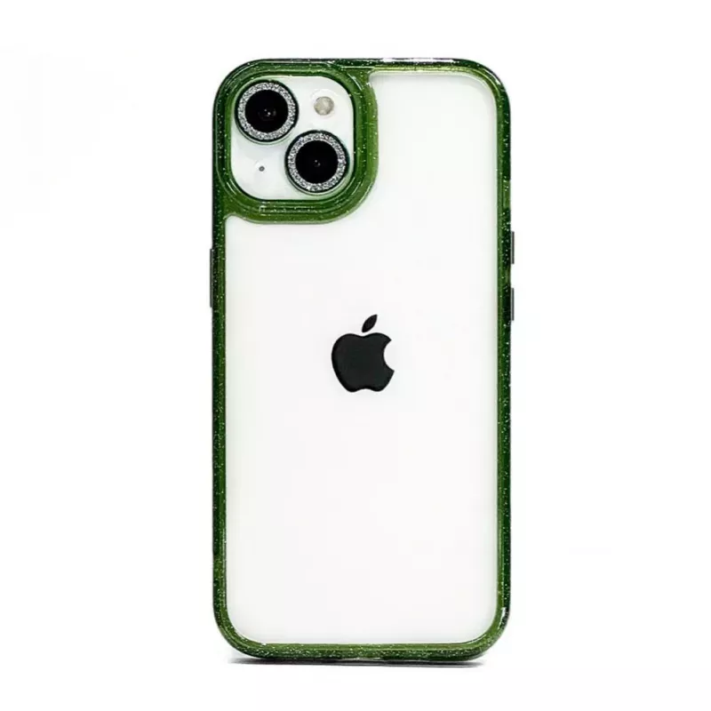 iLike Apple iPhone 14 Stars Lens Acrylic Cover Green