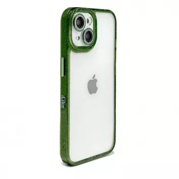 iLike Apple iPhone 14 Stars Lens Acrylic Cover Green